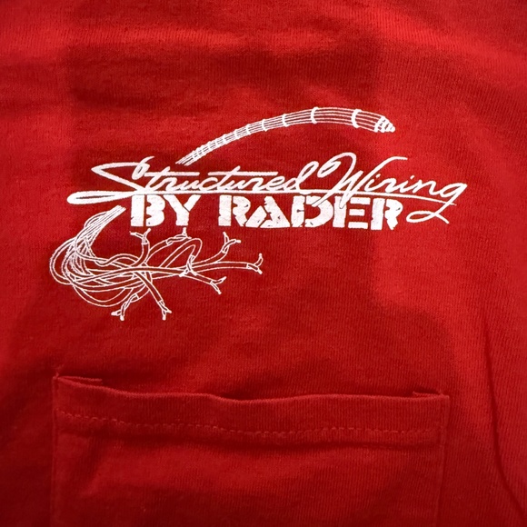 Gildan Structured Wiring Promo Tee Red Regular - Picture 5 of 7